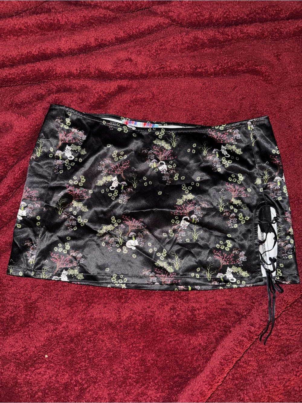 Urban Outfitters Mini Skirt with Lace-Up Side
